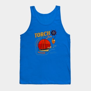 Torch Lake Boat Distressed Tank Top